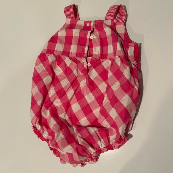 Carter’s Pink Checkered Sunsuit Romper - Picture 6 of 7